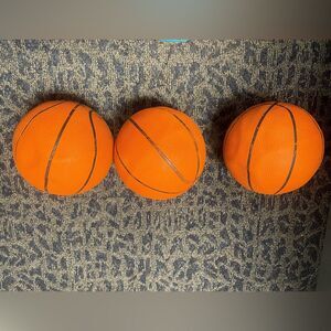 Mini basketballs set of 3 with 2 free “other size” basketballs